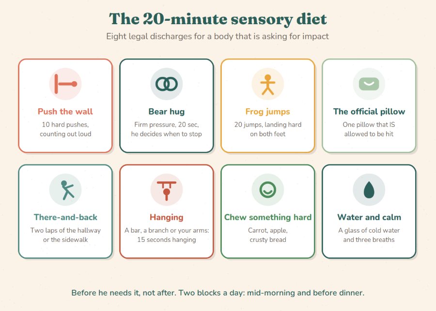 The 20-minute sensory diet
