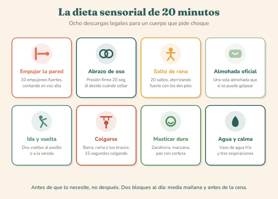 La dieta sensorial de 20 minutos